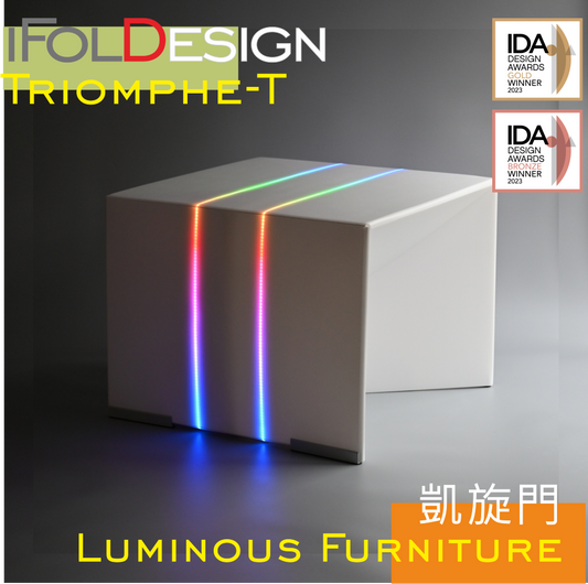 Triomphe T-The World's Most Shiny coffee Table vs Display Table